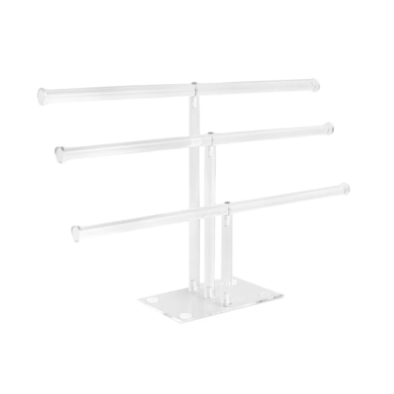 

Stylish Acrylic Claw Clip Storage Stand 3 Tiers Transparent Rack for Displaying Hair Accessories Bedrooms Supplies Dropship