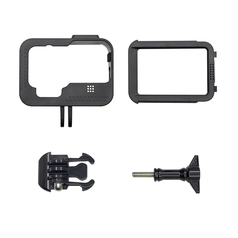 Protective Frame Case with Cold Shoe Adapter For GoPro Hero 12 11 10 9 Black Action Camera Accessories