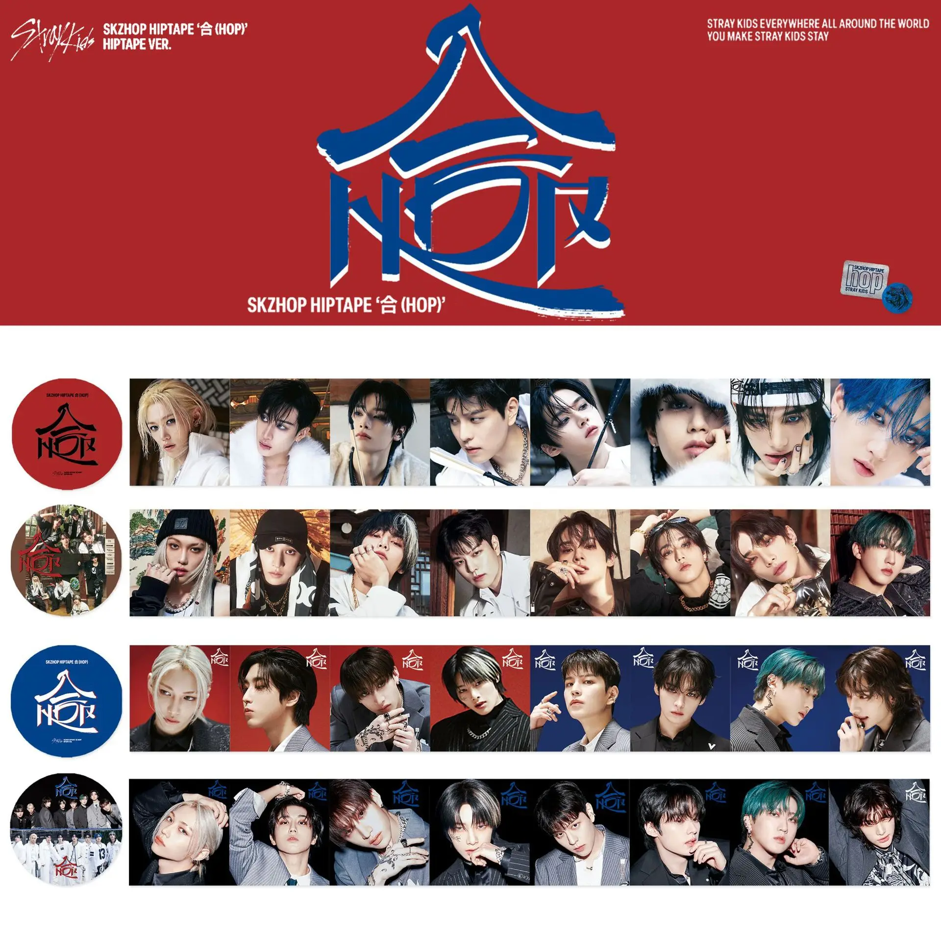 

Stray Kids Washi Tape HOP Hyunjin Lee Know Felix Seungmin Han I.N Changbin Bangchan Kpop Photo Stickers For Scrapbook Diy Gift
