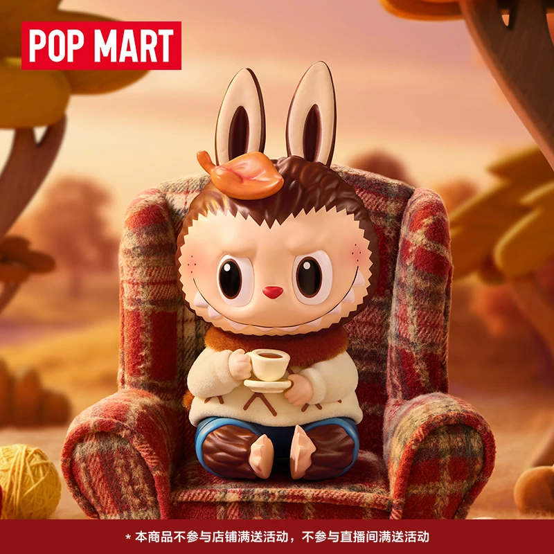 

Popmart Labubu Zimomo Warm Sweater Series Figurine Head Card Cute Labubu Figure Collection Desk Decorate Trend Toy Doll Kids New