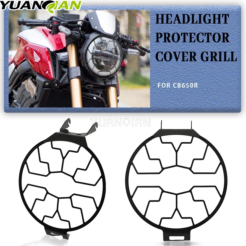 

2024 New For HONDA CB650R CB 650 R CB 650R 2019-2022 2023 Motorcycle Headlight Head Light Guard Protector Cover Protection Grill