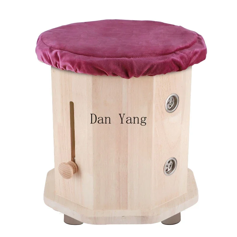 YJ oak moxibustion stool, smoke exhaust, sitting smoking, home sitting moxibustion instrument, health care, smoke filter, futon