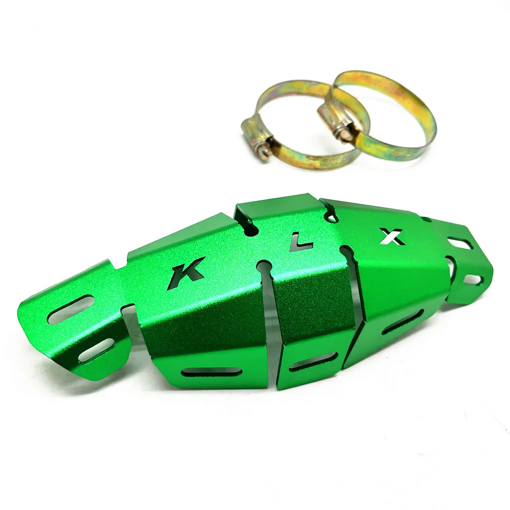 Exhaust Pipe Heat Shield Cover with KLX Logo For Kawasaki KLX140 KLX150 KLX230 KLX250 KLX300R