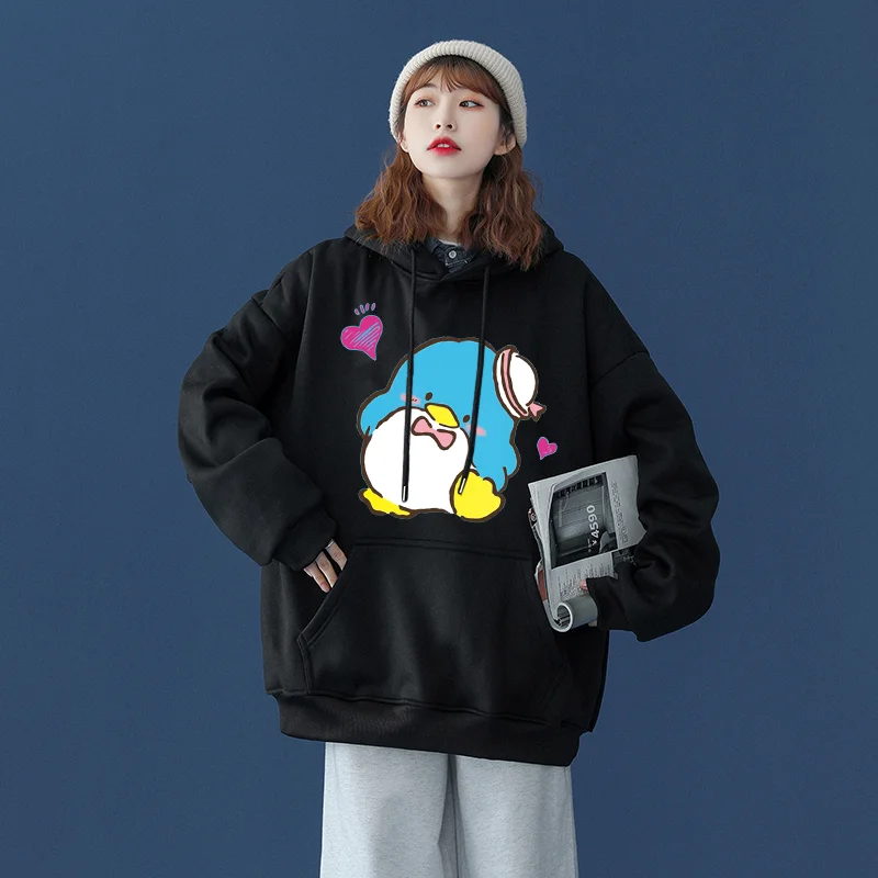 

Sanrio Tuxedosam Men's and Women's Hoodie Casual Street Clothing Long sleeved Sweatshirt Boys and Girls Autumn Top Coat