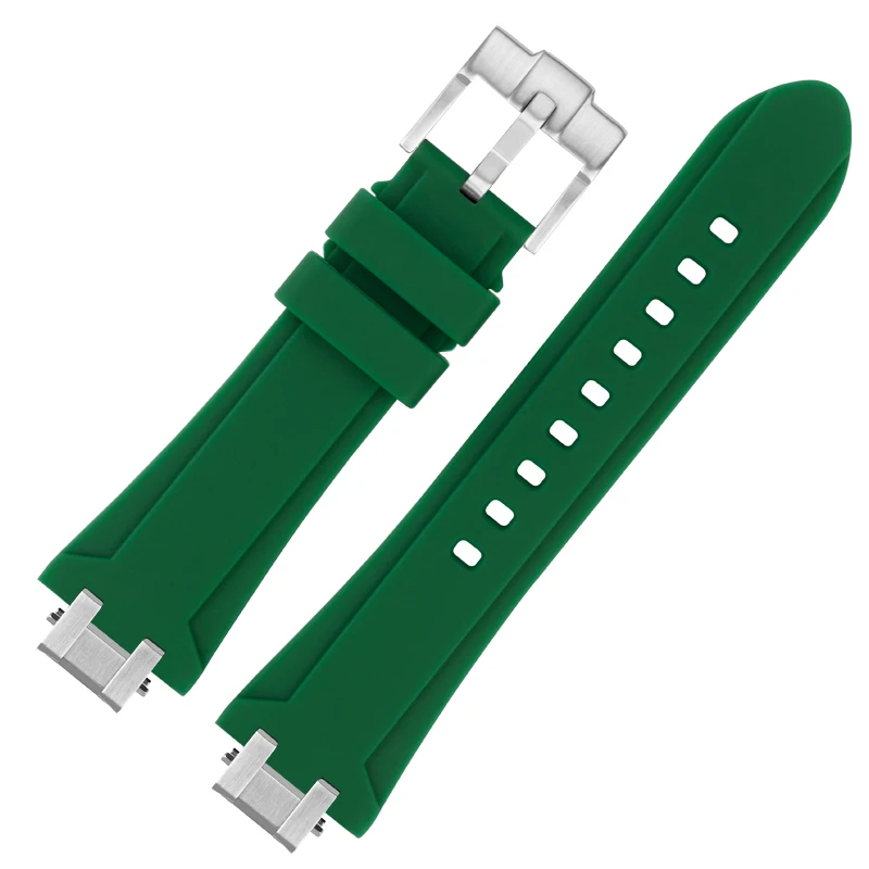 Silicone Rubber Strap for MAURICE LACROIX AIKON Series Watch Strap AI6008 AI6007 AI6038 AI6058 AI1108 Quick Release Watchband