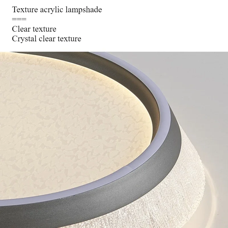 SANDYHA Italian Style LED Ceiling Light Acrylic Lampshade Modern Bedroom Living Room Study Lighting Fixtures Decoration