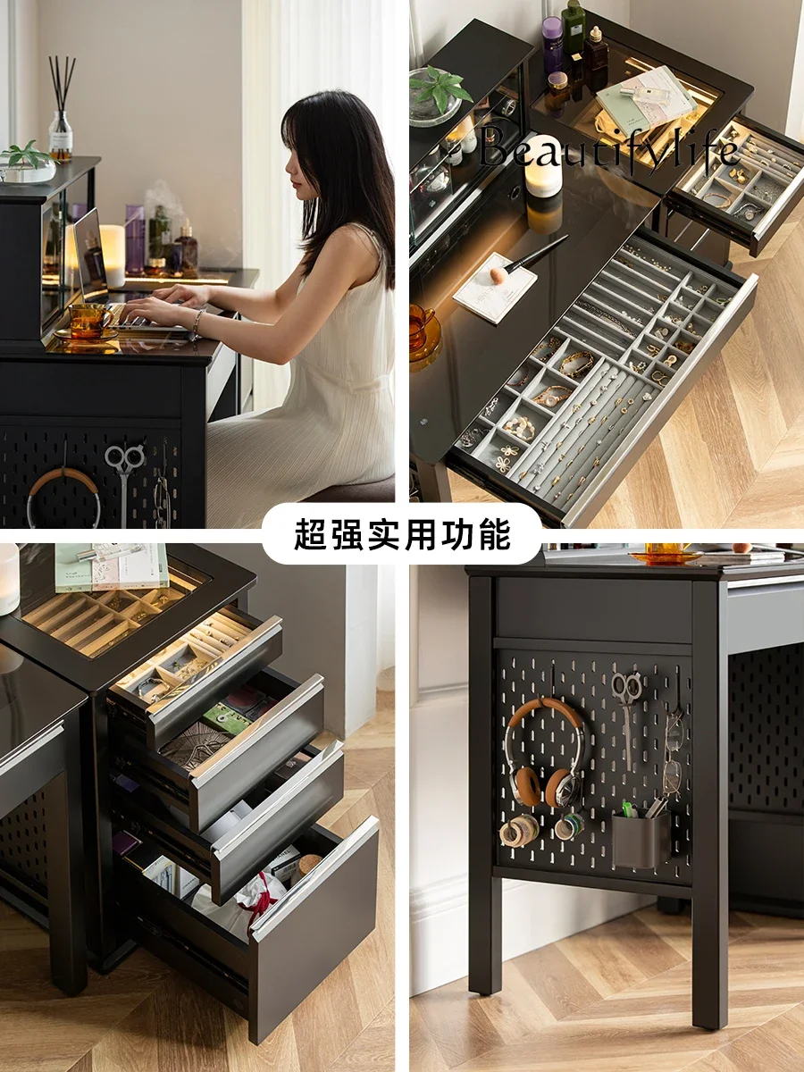 muebles para hogar Nordic Light Luxury High Bedside Table Modern Minimalist Storage Cabinet Advanced Creative Bedside Locker