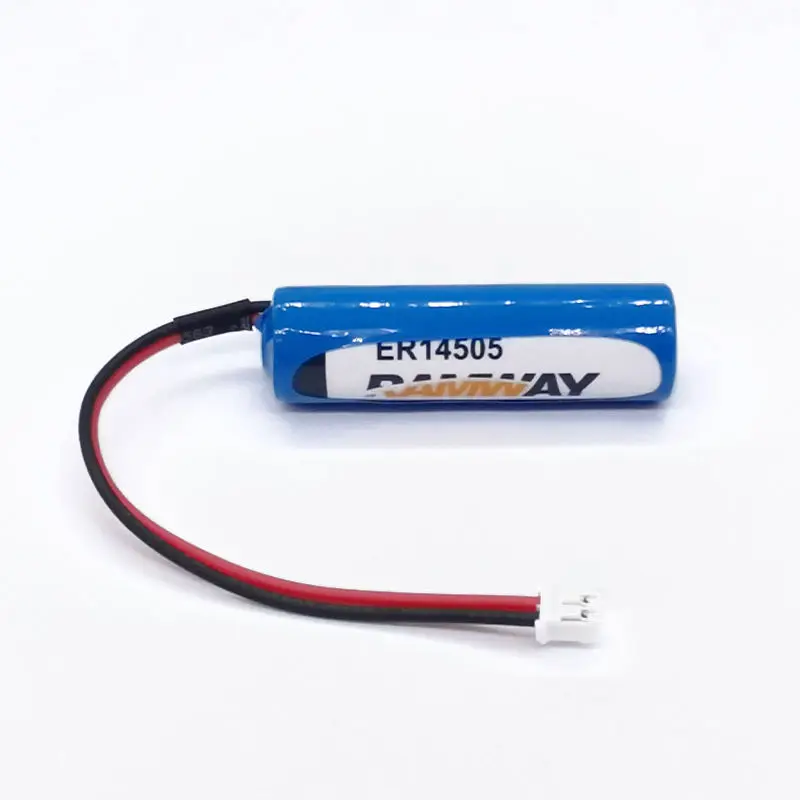 ER14505 adds PH2.0 connector and 3.6V non rechargeable lithium battery for water meter smoke alarm servo encoder