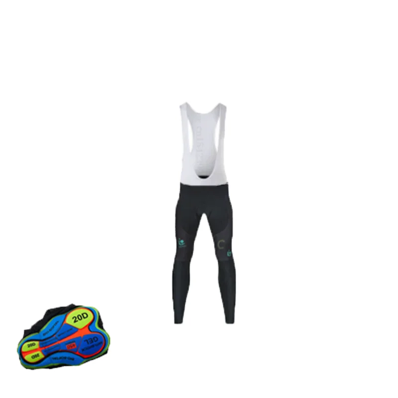 Tights Trousers Bike MTB Pants with 20D Gel Men\'s Cycling Long Pants With Bib MTB Bicycle Cycle Padded Gel Pad