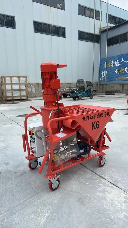 Henan Supplier K6 Gypsum Plastering Machine Professional Plaster Sprayer for Wall Floor Self-Leveling Fast Delivery