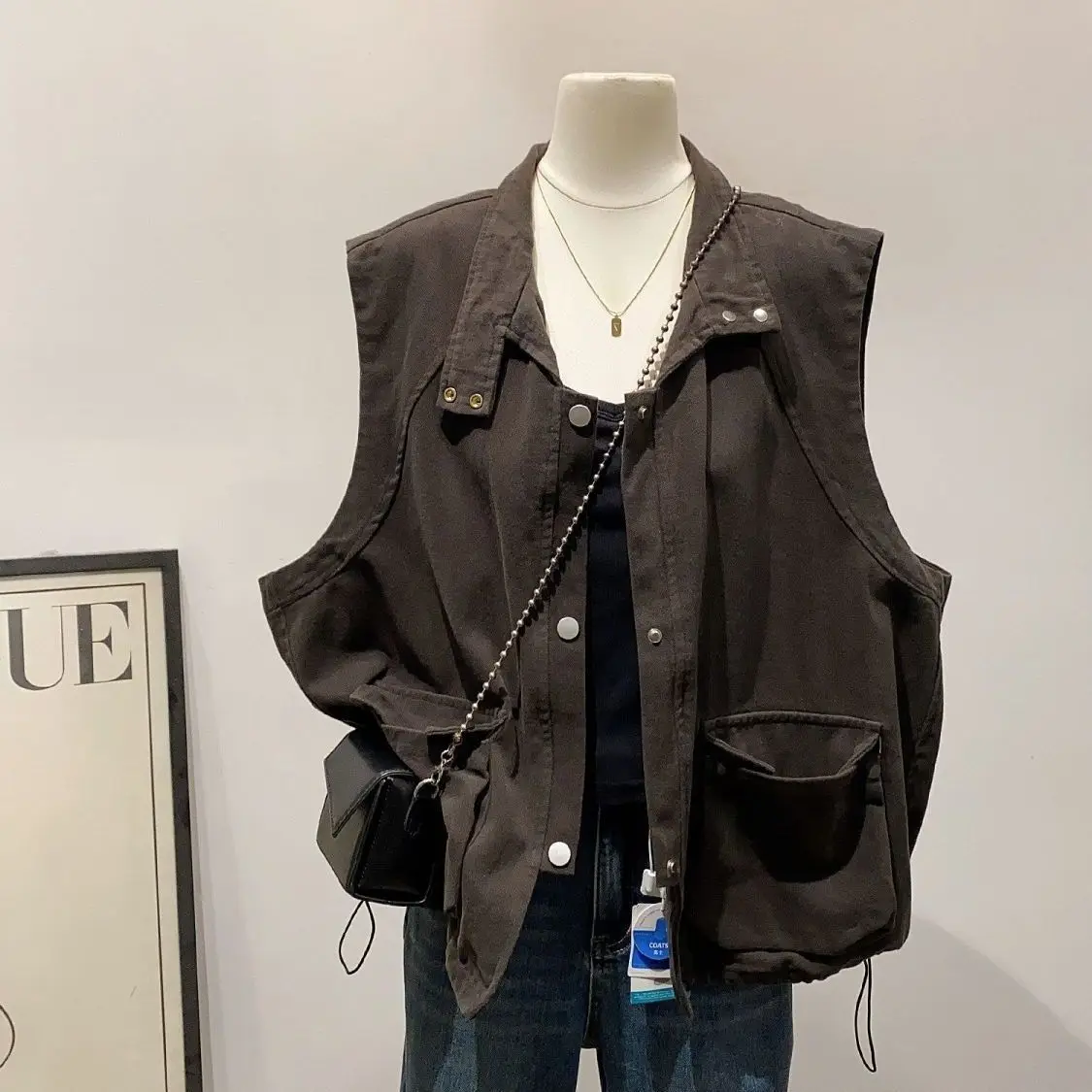 

2026 Spring/summer New Women's Vest Commuting Workwear Casual Oversized Vest