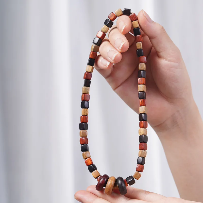 Multi-bead cube DIY San-Tang style bracelet 0.6mm unisex cultural toy prayer beads jewelry decoration handheld