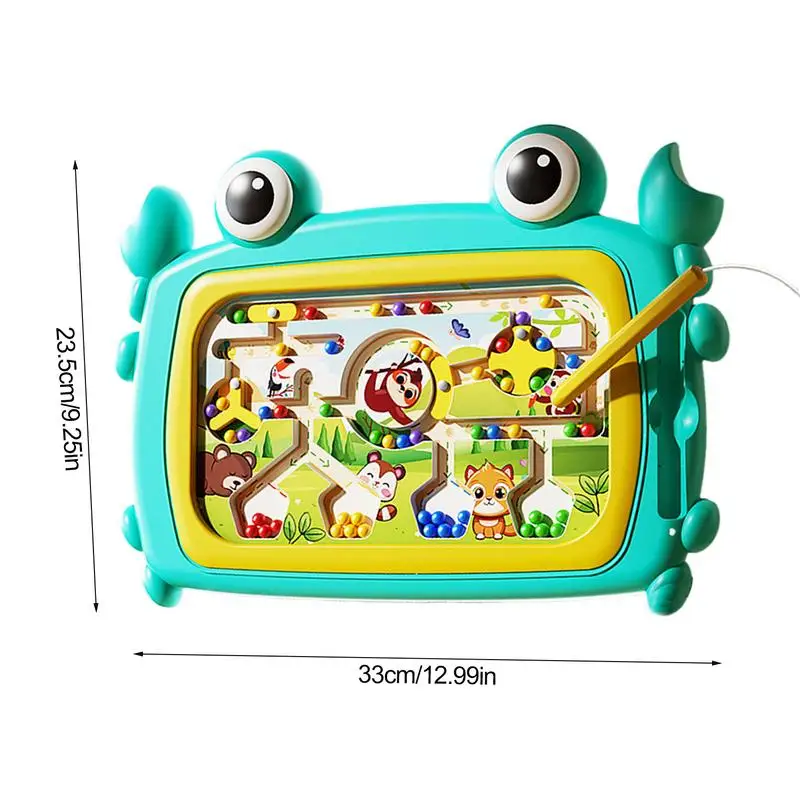 لوحة المتاهة المغناطيسية للأطفال لوحة رسم السلطعون التفاعلية ألعاب حسية متعددة الوظائف لعبة فرز الألوان للتعليم المبكر