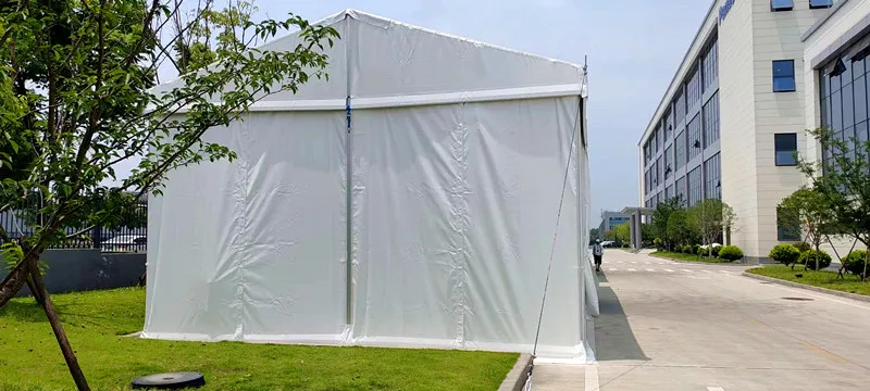 Custom Large Industrial Warehouse Storage Tent Heavy Duty Aluminum Frame Waterproof Outdoor Workshop Marquee Canopy Design