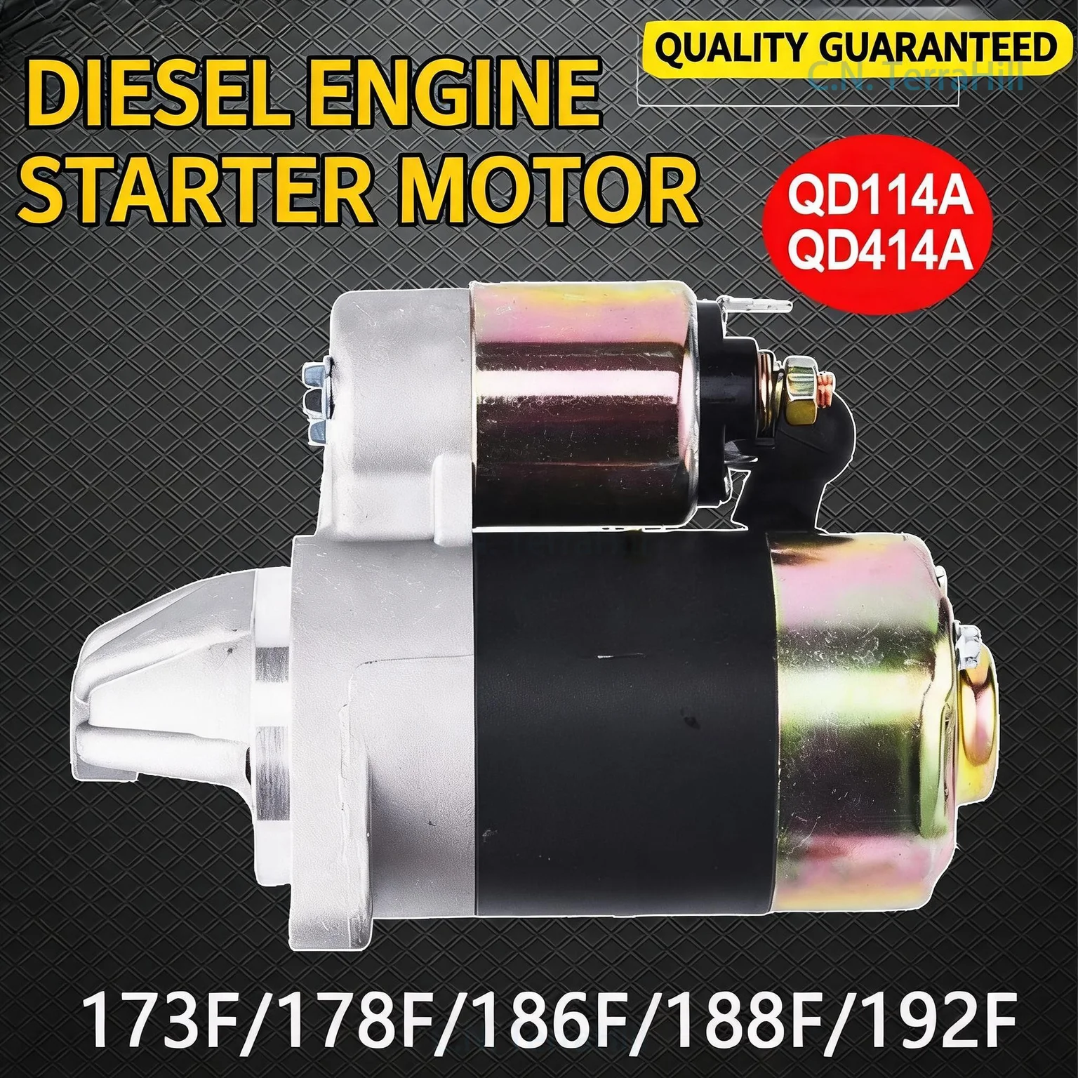 Engine Starter Motor QD114A 414 186F 188F 192F Diesel Generator Spare Part for Microtiller