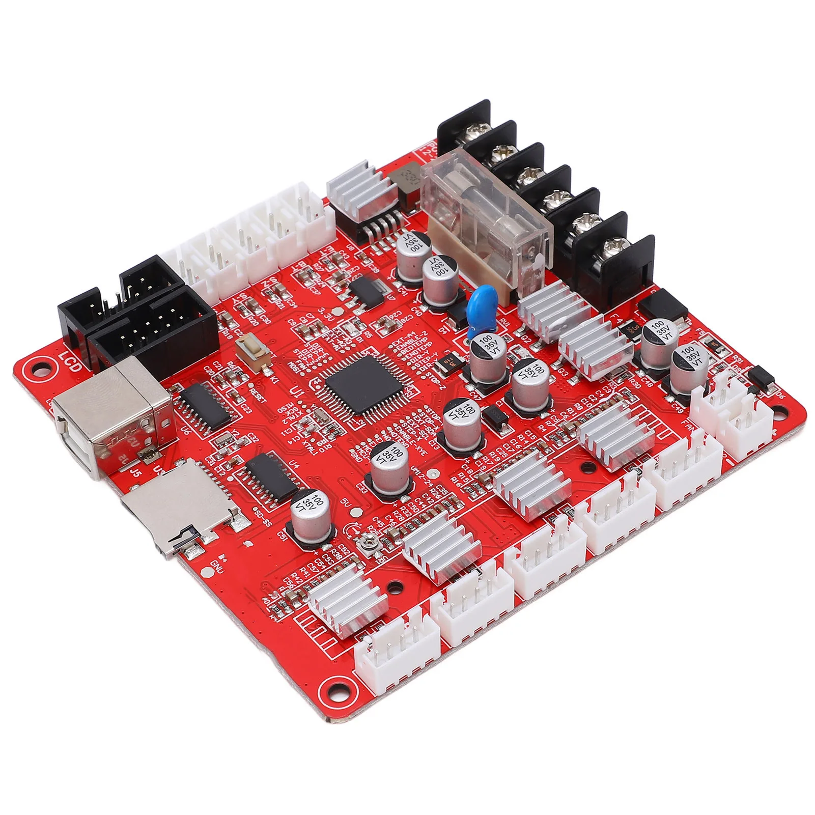 3D เมนบอร์ดเครื่องพิมพ์บอร์ดหลักโมดูล A4988 มอเตอร์อินเทอร์เฟซ USB 12 V-24 V สําหรับ Anet 3D เครื่องพิมพ์บอร์ดควบคุมหลัก