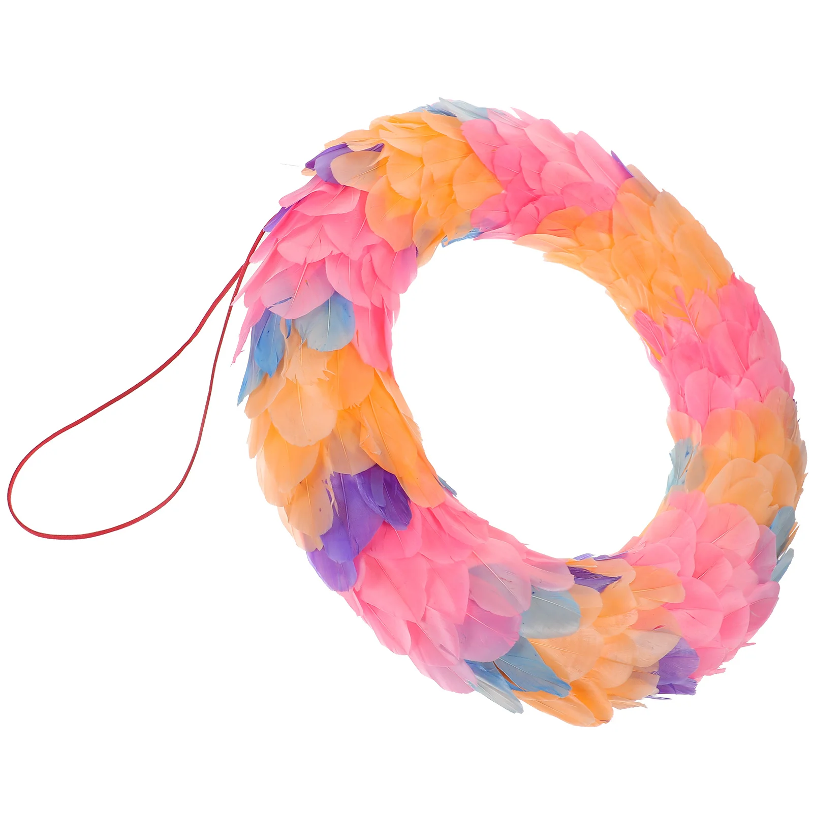 

Easter Plume Wreath Compact Size Easy Installation Front Door Wall Windows Elegant Decorations