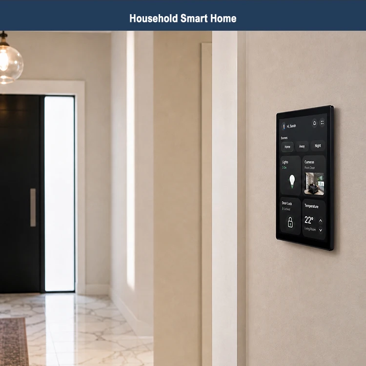 2026 New Right Angle Design 8 Inch POE Tablet Smart Central Panel Controller with AC Power 110-240V