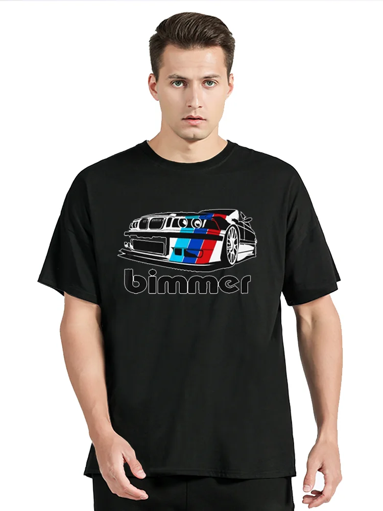 Classic German Car Fans Graphic T-Shirts Fashion M3 E36 Rally Racings Drifting T Shirt Casual Streetwear Hipster Loose Man Tees