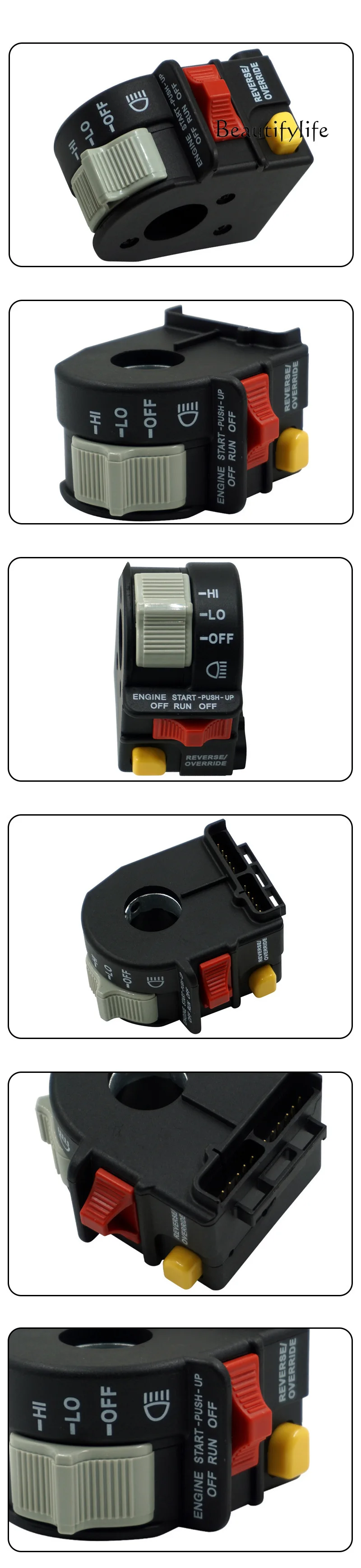 YJ ATV UTV Left Handlebar Horn Switch 4010262 Replacement Control Part