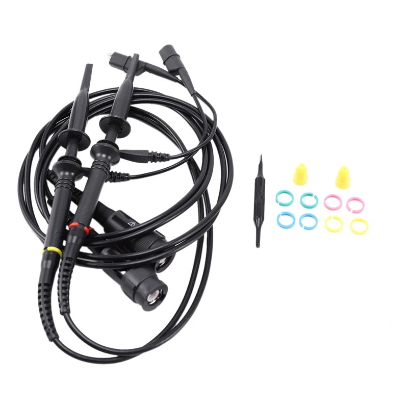 2Pcs P2100 DC-100MHz Oscilloscope Probe for Tektronix X1/X10 P2100 BNC Test Lead Kit-FS