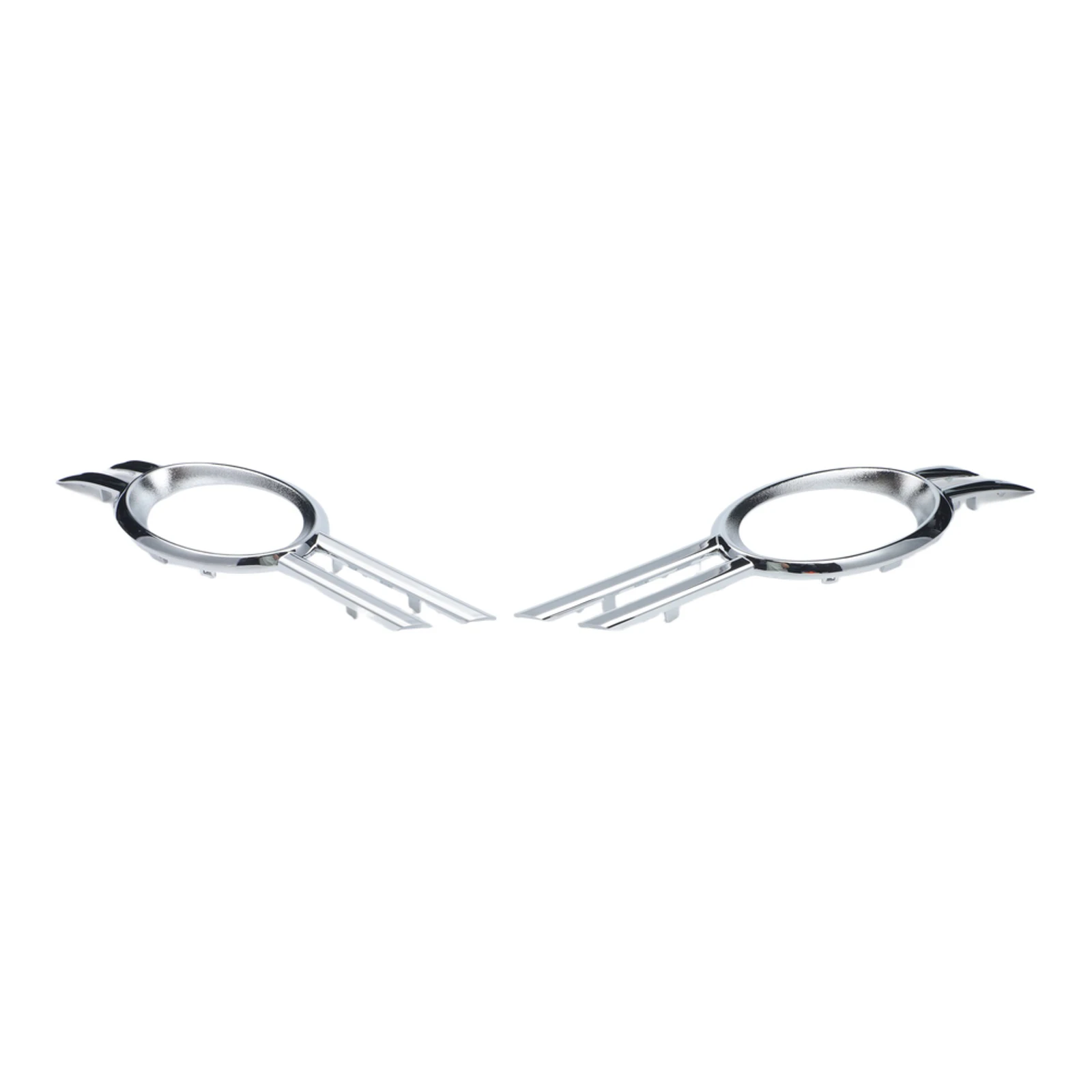 

Car Exterior Part Fog Light Grille Silver Front Bumper Fog Light Cover Bumper Easy Installation Stable Performance