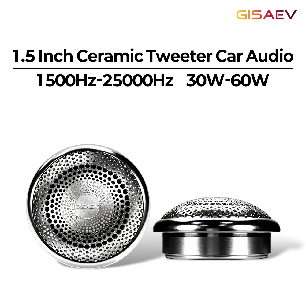 2Pcs Car Audio Speakers, Car Tweeters, 30W 25000Hz Ceramic Diaphragm Tweeter Enclosures, Car High-Frequency Speaker Upgrade Kits