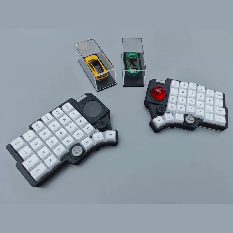 MOTE V3 Touchpad Split Keyboard Kit Custom Wired Hotswap Pcb Gasket USB HUB Knob Vial Change RGB Game Mechanical Keyboard Kit