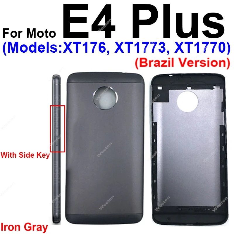 Rear Battery Door Housing Back Cover For Motorola Moto E4 E4 Plus E5 Plus E5 Play E5 Play Go Rear Back Battery Housing Case Part