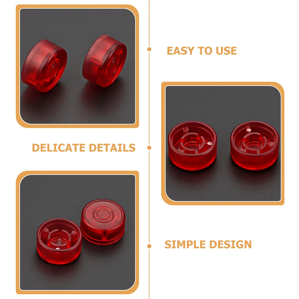 

2 Pcs Effect Button Guitar Footswitch Toppers Pedal Accessories Plastic Effects Knobs Control