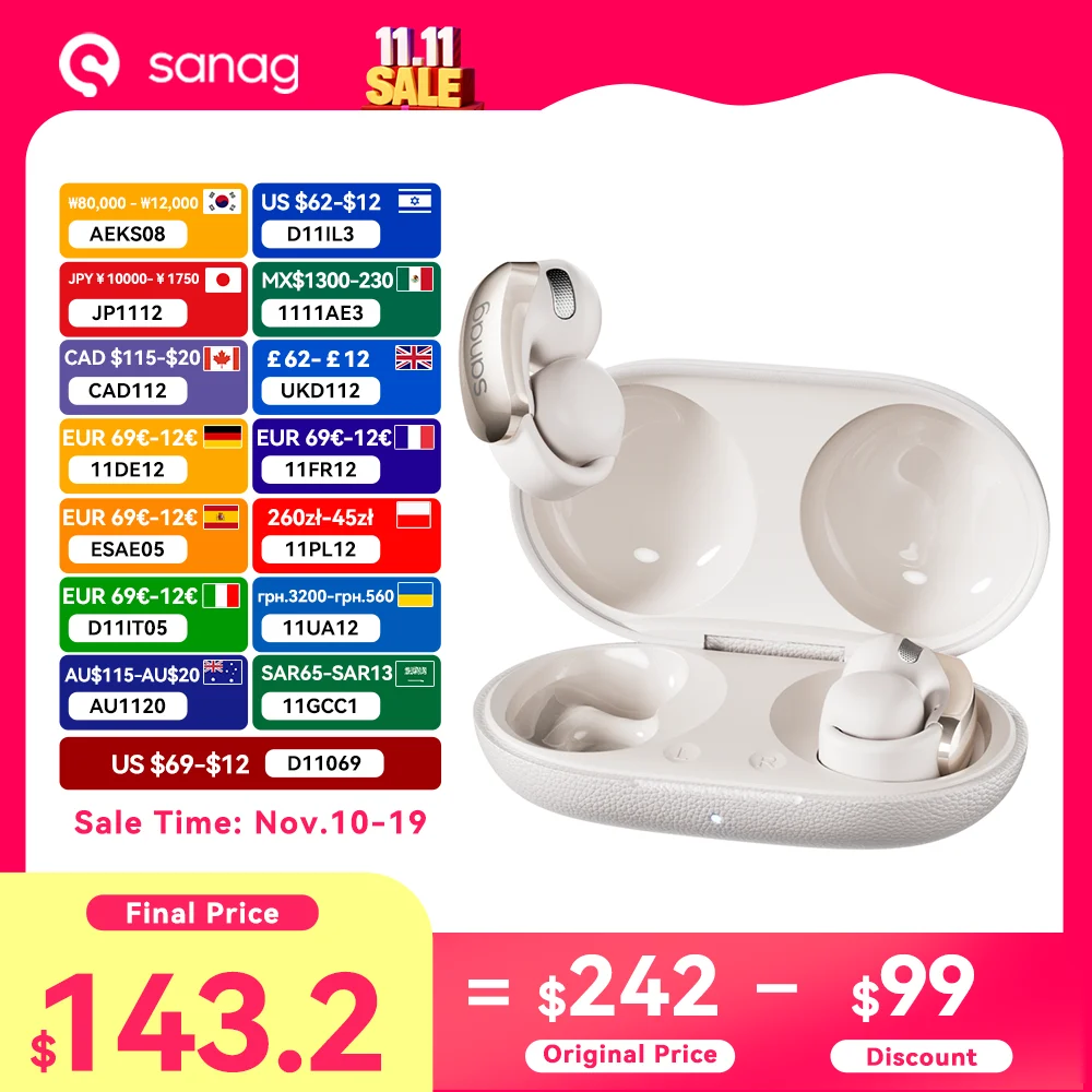 Sanag S9SAI Ear Cli… - image