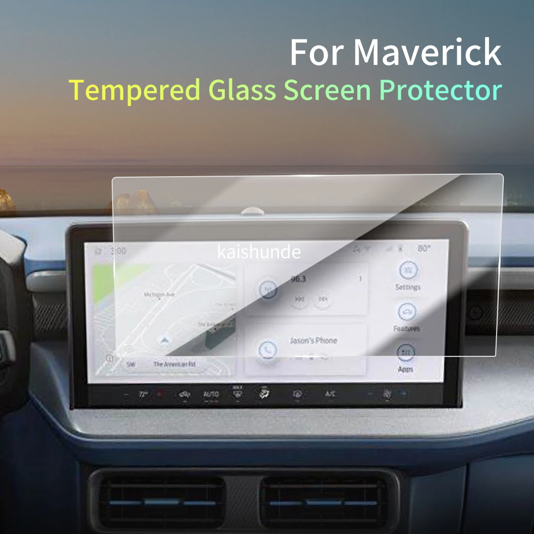 Car Stickers Meters Protector For 26 Ford Maverick Tempered Glass Protective Film Display Navigation Vehicle