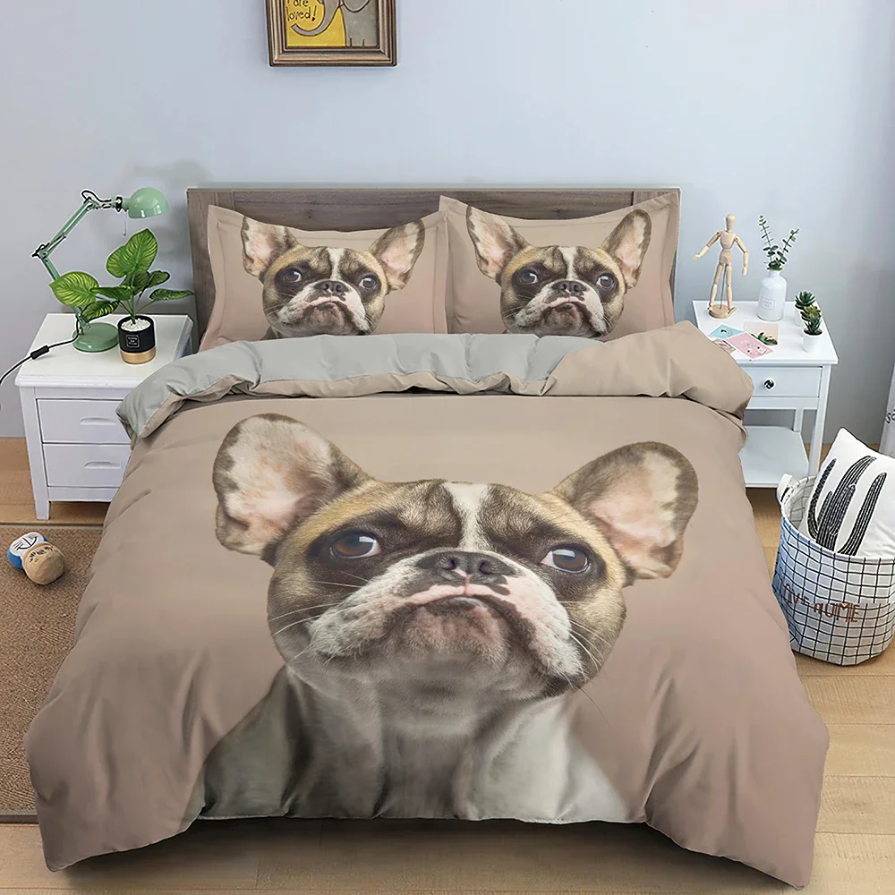 Cute Dog Bedding Set Hamster Cat Animals Duvet Cover Quilt Cover With Pillowcase Twin Queen Size Comforter Covers Home Textile