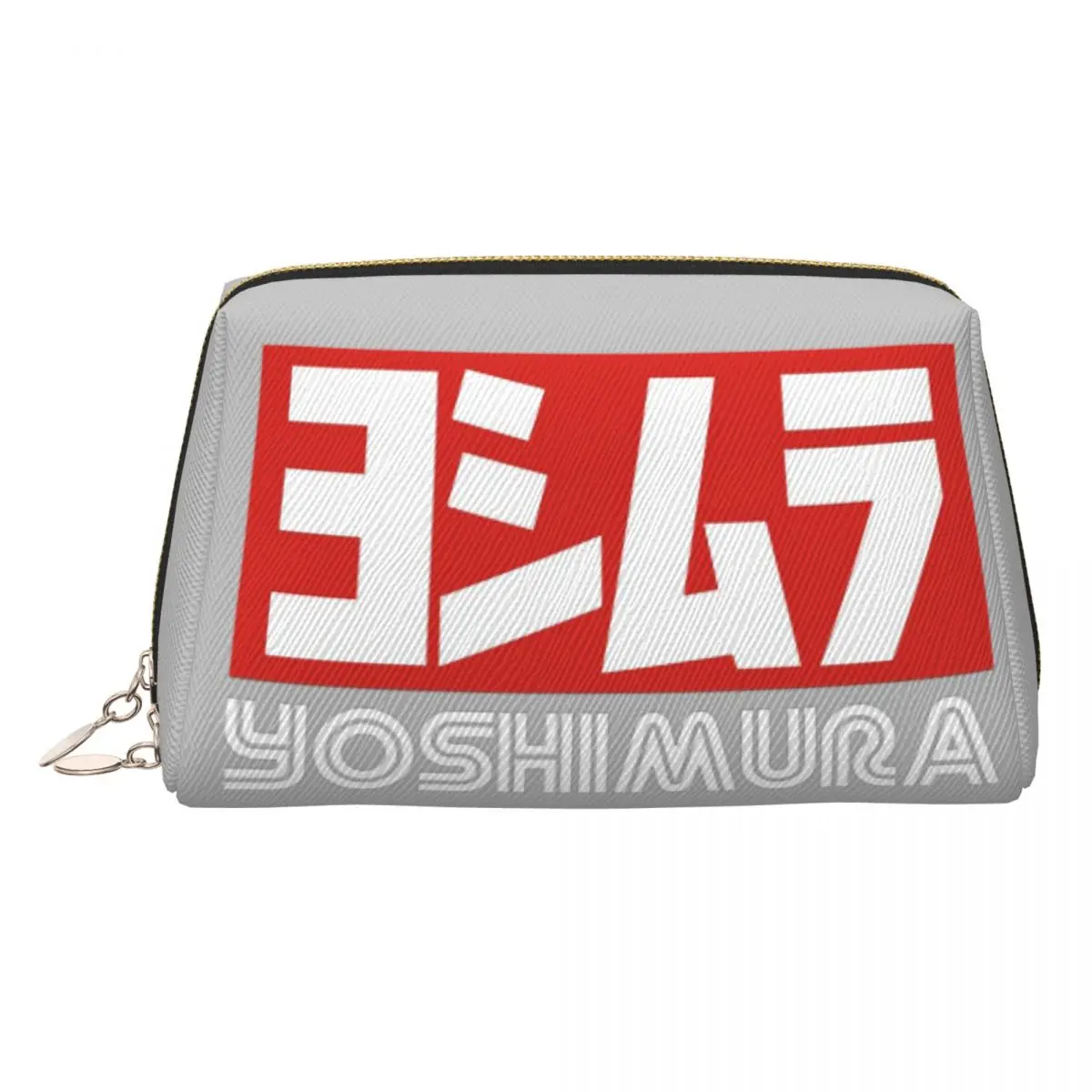 Yoshimura Japanese Motorcycle Exhaust Women Cosmetic Bag Travel Makeup Organizer Pouch Toiletry Storage Dopp Kit Case