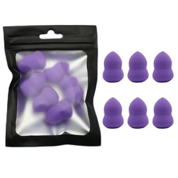 OGEYERO6pcs Mini gąbka do makijażu Puff jajko kosmetyczne gąbka do makijażu korektor fundacja twarzy kosmetyczne Puff Kit makijaż Blender zbyt