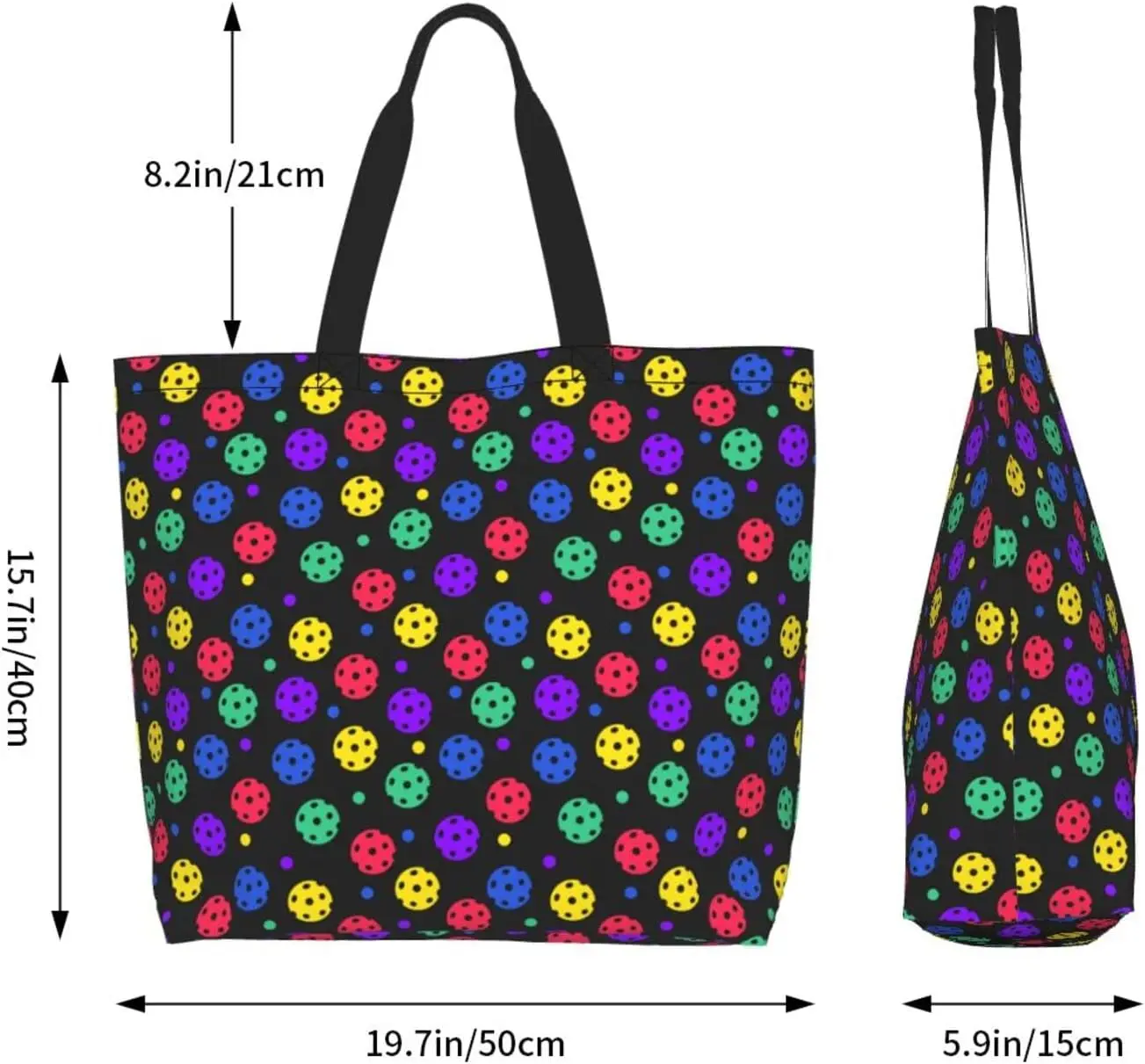 Borsa a tracolla Casual Sport palla borsa riutilizzabile Shopping viaggio borsa della spesa Tote regali per le donne borsa supermercato 40x50cm