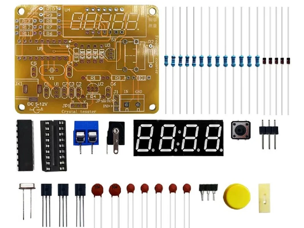 カウンター用デジタルクリスタルメーター,透明ケース付き,1hz〜50mhz
