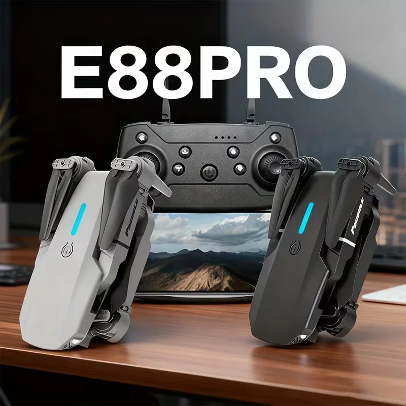 E88pro drone, safe and drop resistant, dual camera+stunt, portable design, trajectory flight, quadcopter, Christmas gift