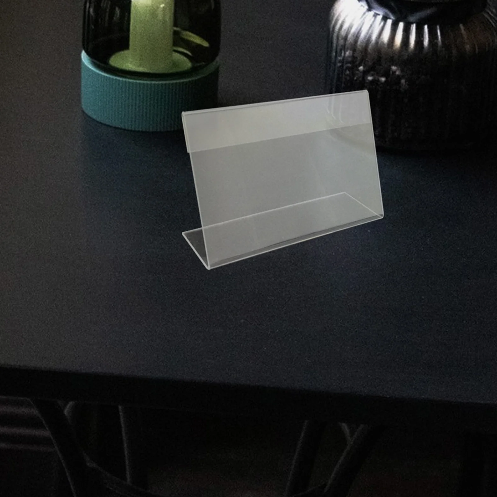 

30pcs Clear Plastic Price Tag Holders Retail Display Signage For Supermarkets Shops Reusable Label Holders Transparent