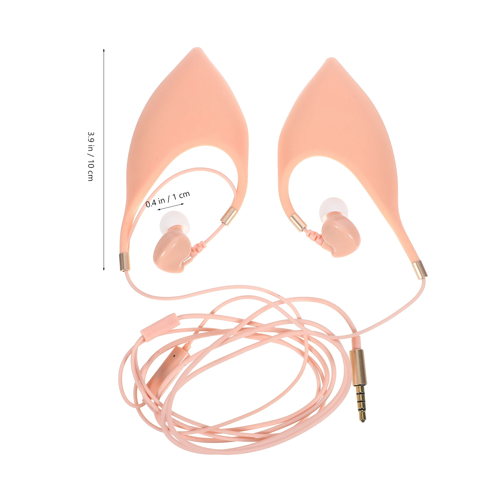 

Cute Elf Ears In-Ear Earbuds Comfortable Silicone Earphones With Mic For Ios Halloween Cosplay Party Accessories