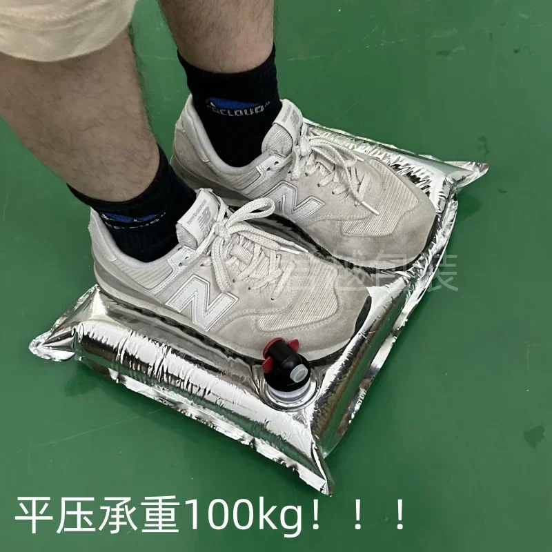 10pcs Butterfly Valve Aluminum Foil Coated Leak Proof Packaging Bag 5 Liters/10L Wine Red Beverage Aqueous Liquid Storage Bags