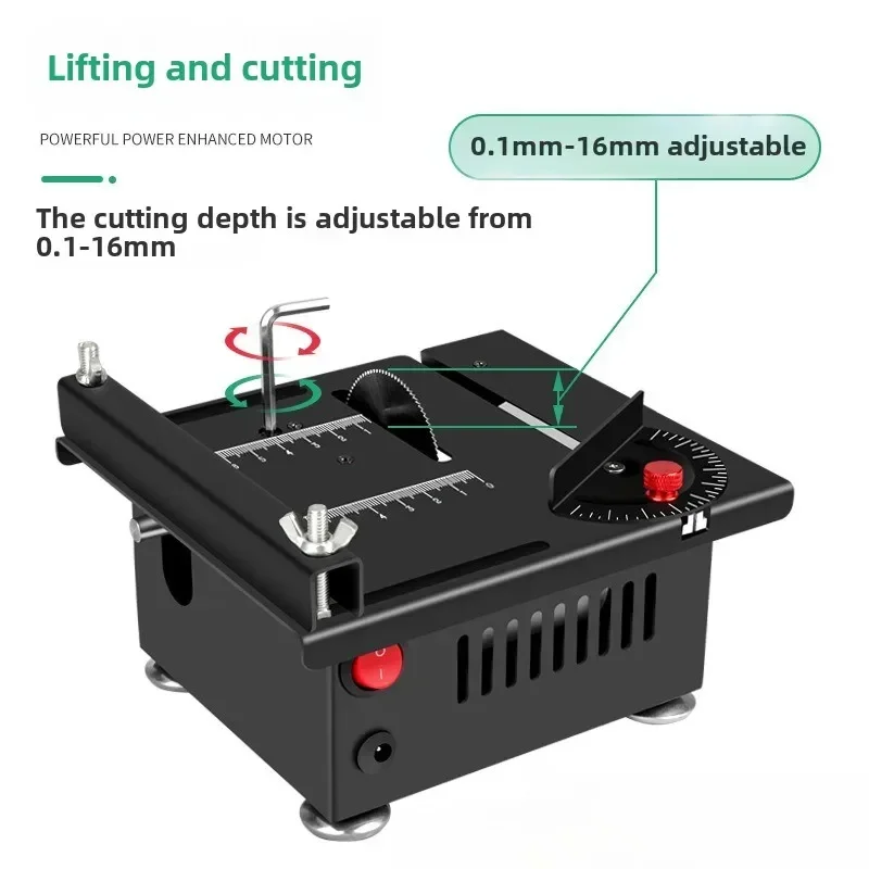 Precision Measuring Electric Table Saw Cutting Guide All in 1 Measuring Polishing Tools for Multifunctional Carving Processing