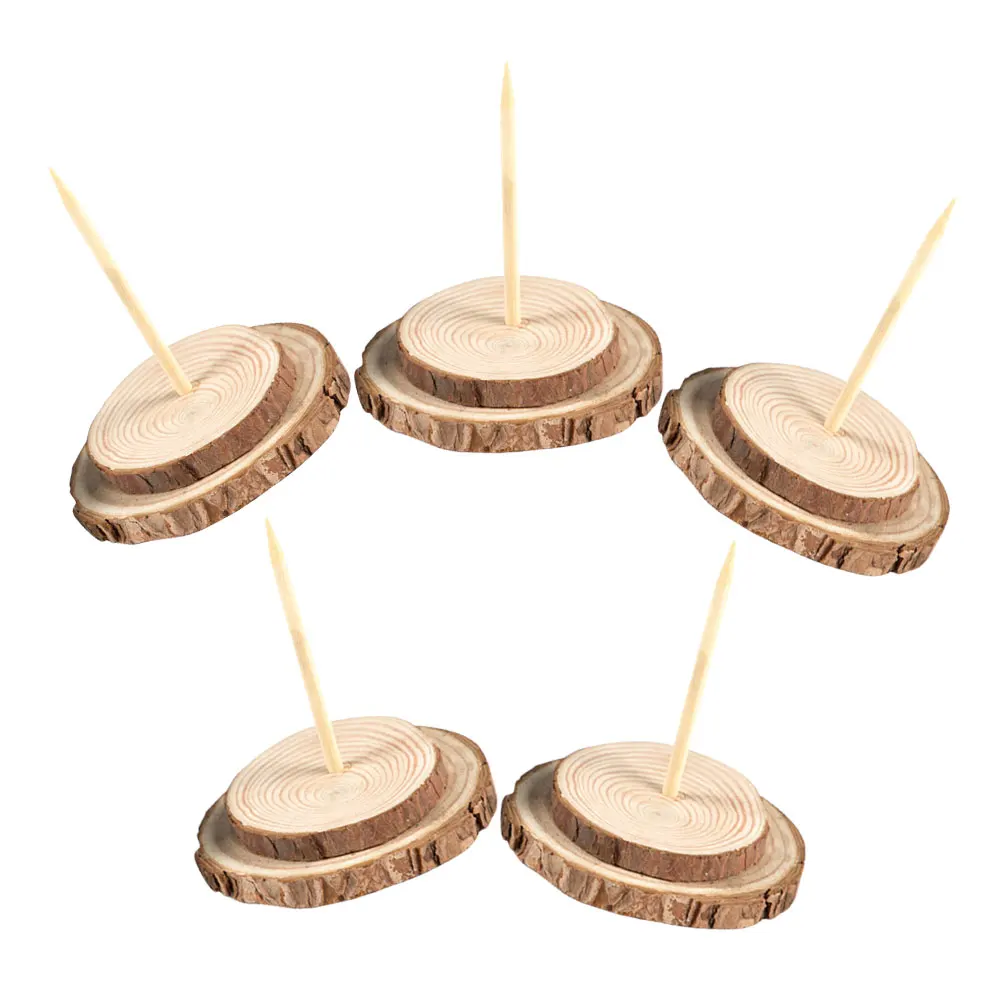 

5pcs Wooden Stand 9Cm Diameter Stable Base For Artificial Trees Holiday Decor Christmas Base Fake Christmas Tree Holder Wood