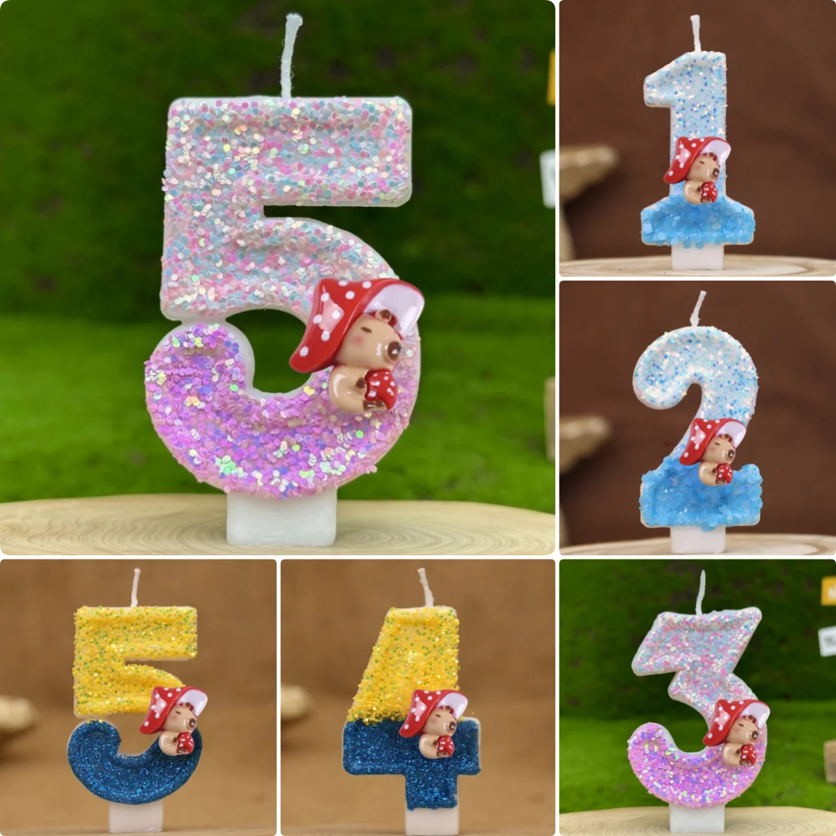 Capybara Digit 0-9 Kerze Neue süße Capybara Geburtstagstorte Topper Dekor Babyparty Geschlecht offenbaren Jahrestag Party Supplies Geschenk