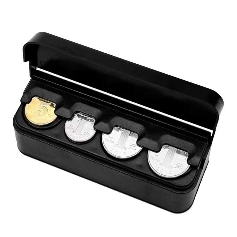 Coin Holder for Car Change Organizer Universal Storage Coin Money Dispenser Cash Box Trucks Accessories Drop Ship