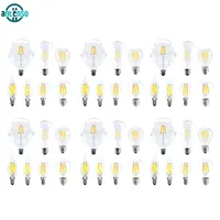 2-10pcs E27 E14 Retro LED Edison Bulb 220V 2W 4W 6W 8W Led Filament Lamp for Home C35 G45 A60 ST64 G80 G95 Vintage Candle Light