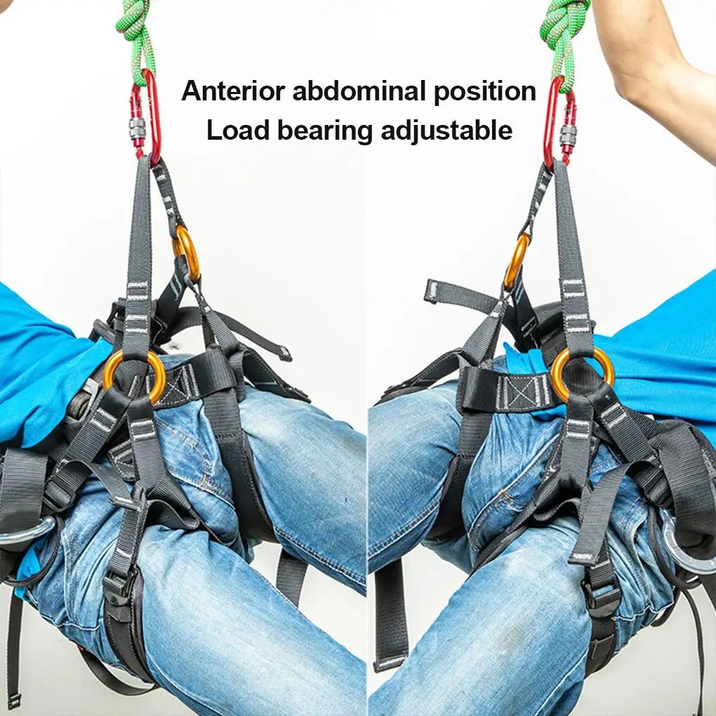 Imagem -02 - Escalada Profissional Harness Equipment Equipamento de Proteção contra Queda Simples ao ar Livre Acessório de Proteção Resistente para Uso Esportivo de Escalada