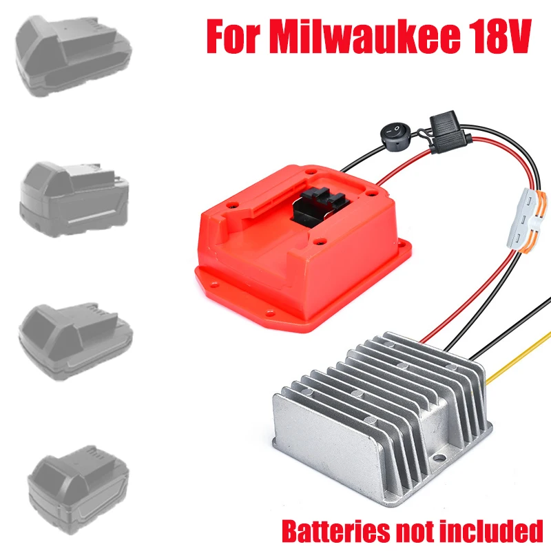 Automatic Step-Up/Step-Down Converter Compatible with For Milwaukee 18V Lithium Batteries DIY Step-Down Adapter for DIY Projects