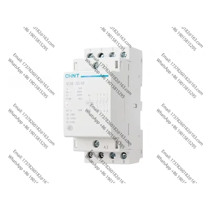 CHINT NCH8 20A 25A 40A 63A carril Din hogar قواطع صغيرة دي CA 220V 230V 400V 63/22 63/40 40/22 1NO 1NC 2NO 2NC 4NO 2P 4P