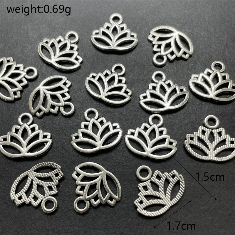 Accessorie Wholesale Vintage Crown Charm Pendant Bracelet DIY Men Women Jewelry Making Amulet Earring Necklace Findings Material